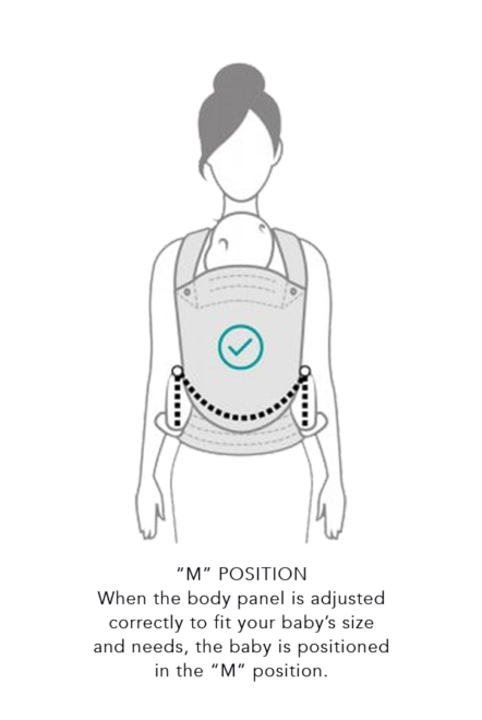 ASSEMBLING YOUR ZEITGEIST BABY CARRIER FOR THE FRONT CARRY FACING IN "m" position