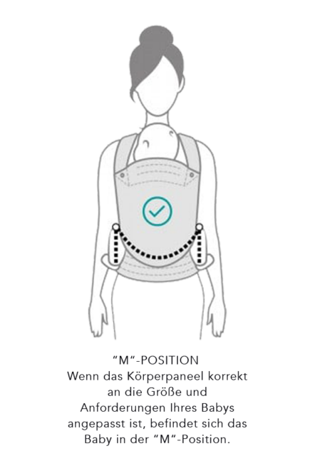 ASSEMBLING YOUR ZEITGEIST BABY CARRIER FOR THE FRONT CARRY FACING IN "m" position